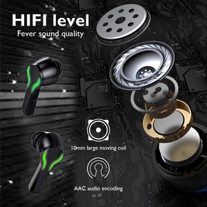 Meilleurs écouteurs de jeu <span class=keywords><strong>sans</strong></span> <span class=keywords><strong>fil</strong></span> TWS à latence nulle, écouteurs BT5.0, son stéréo 6D, <span class=keywords><strong>casque</strong></span> de jeu avec microphone - Product Image 4
