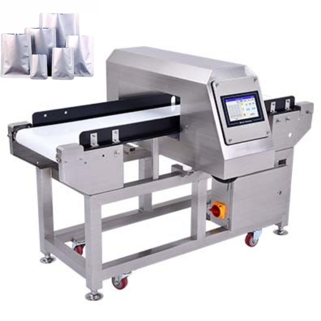 Metal Detector Conveyor Type Metal Detector for in Aluminum Foil Packaging Intelligent Food Metal Detector