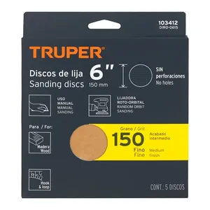 Confezione da 5 dischi di levigatura 6 'grana 150 unità in scatola per ciechi - Product Image 1