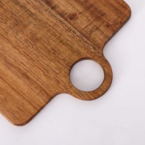 Planche à découper en bois d'acacia personnalisée, planche à découper en bois massif, plateau à <span class=keywords><strong>pizza</strong></span> et à steak, planche en bois, <span class=keywords><strong>assiette</strong></span> de service - Product Image 2