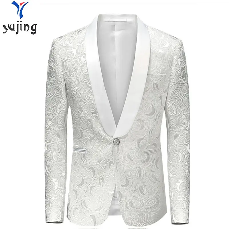 White Grooms Weddings Coat Pant Set business Men's 3 pcs sets Casual Blazers Clothes Wedding Suits for Men