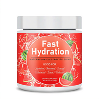 Compléments Sportifs Marque Blanche 0 Calorie 0 Sucre Électrolytes Poudre d'Hydratation Mélange Boisson Pastèque Poudre d'Électrolytes en Vrac
