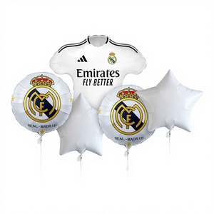 Decoración para Fiestas 2026, Globo de Aluminio con Diseño de Camiseta de Fútbol de <span class=keywords><strong>Madrid</strong></span> y Argentina - Product Image 6