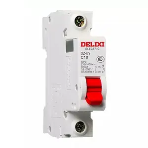 Delixi-disyuntor eléctrico en miniatura, calidad de marca, 1P, C10, C16, C20, C25, C32, AC, MCB, DZ47S