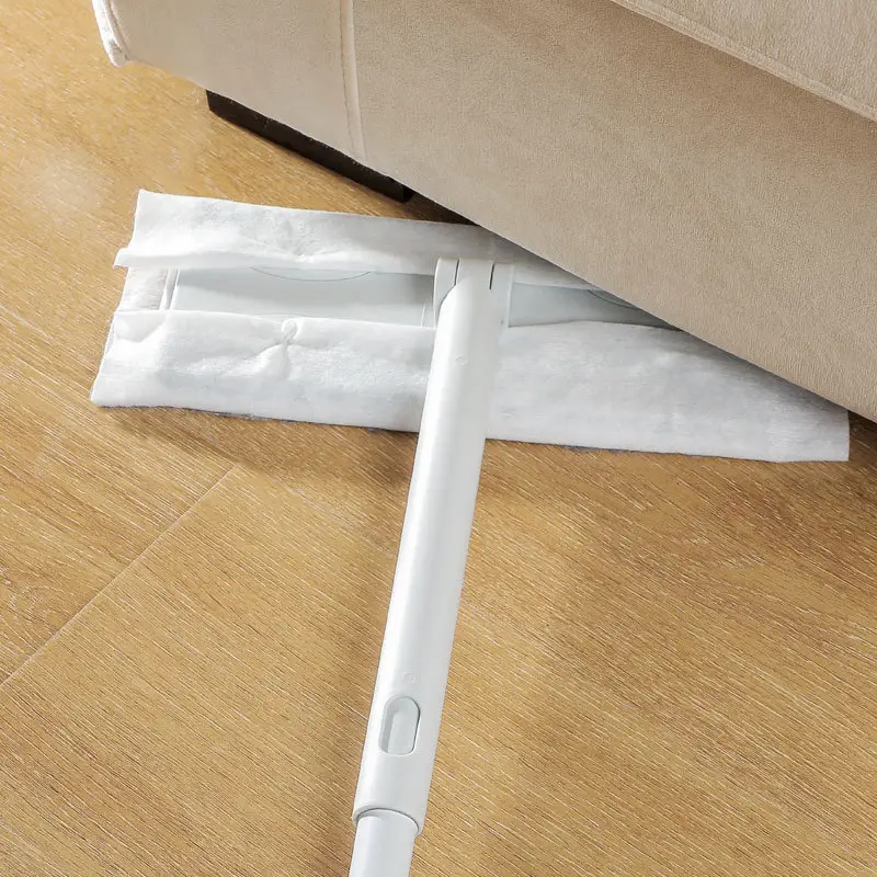 Lazy disposable floor cleaning mop electrostatic dust removal disposable floor mop dust-free hair dry wet tissue