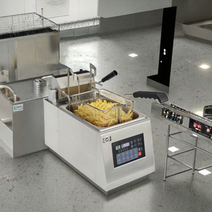 Freidora Eléctrica Profesional Inteligente de Acero Inoxidable con Elevación Automática, 2800W, Modos Preestablecidos para Negocios de Catering, Eficiente - Product Image 3