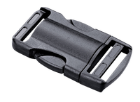 Boucle à clip en plastique enduit pour sacs et sacs à dos avec sangle de réglage simple ou double direction, boucle de sécurité