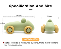 Divertido Mini Coche de Juguete de Silicona Suave para Niños de 2 a 4 Años, Juguete Educativo para Jugar y Desestresarse