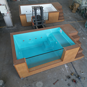 FRP/Glass Fiber Rectangle Swimming <b>Pools</b> for Children Cold <b>Pool</b> Cheap Used Endless Single <b>Pool</b> Hot <b>Pool</b> - Product Image 6