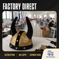 Chapeau de cosplay d'Halloween pour adulte avec cornes de vache - Casquette de buffle festive et coiffe de Viking en peluche, portable et durable pour l'extérieur