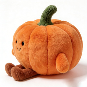 Peluche Citrouille Douce Rembourrée en Gros, Peluche Citrouille Personnalisable, Poupée en Peluche Citrouille Moelleuse - Product Image 4