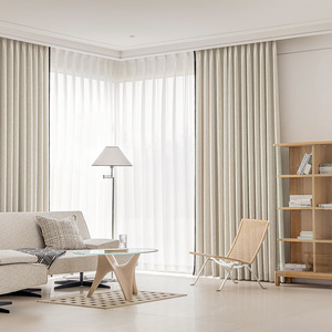 Bestseller nuovo Design moderno Semi <span class=keywords><strong>tende</strong></span> in ciniglia pieghettato tenda di lusso americano e <span class=keywords><strong>tende</strong></span> per la casa hotel e soggiorno - Product Image 1