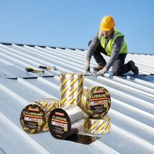 Cinta Impermeable Autoadhesiva de Betún para Reparación de Fugas en Exteriores, sin Linterna, para Sellado de Grietas en Láminas Metálicas y Superficies de Concreto - Product Image 1