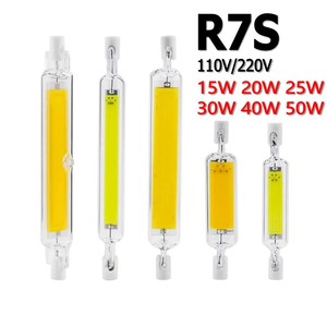 Thay đổi độ sáng R7S 15 <span class=keywords><strong>Watt</strong></span> Inverter Bulb <span class=keywords><strong>LED</strong></span> COB ánh sáng bóng đèn thủy tinh ống đèn pha thay thế đèn <span class=keywords><strong>Halogen</strong></span> - Product Image 3
