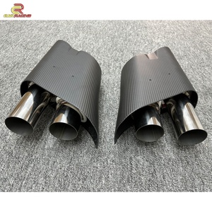 Punta de escape de fibra de carbono seca estilo R para Mercedes Benz Clase G W464 G63 G500, silenciador de carbono, tubo de escape, piezas de coche - Product Image 2