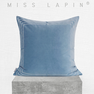 Miss Lapin Giường Trang Trí Ném Gối Trường Hợp Thăng Hoa Sáng Màu Sofa Màu Xanh Nhung Cushion Cover Trang Trí - Product Image 2