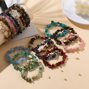 Natural Stone <b>Bracelet</b> Multi Color Crystal Chip Bead Unisex DIY Jewelry Gift Yiwu Origin JEBR197 - Product Image 3