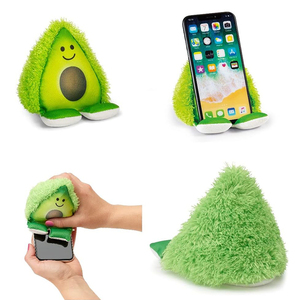 V043 yeni tasarım sevimli yumuşak dolması hayvanlar 2 in 1 evrensel cep telefon tutucu standı peluş oyuncak telefon tutucu ekran temizleyici - Product Image 3