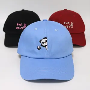 Cap maker custom 6 panel Dad cap unisex adjustable baseball cap snap back hats
