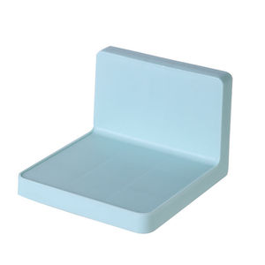 Wall Mounted Corner Storage Rack No <b>Drill</b> Installation For Bathroom Kitchen Multi Color 1 Layer Tray - Product Image 3
