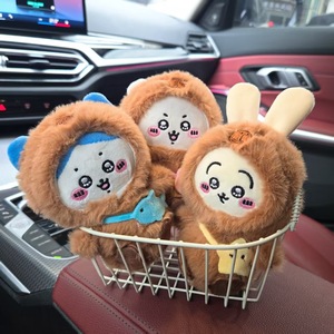 Xiao Ba Plush Keychain 3D Shape Soft PP Cotton Bag Charm <b>Cute</b> Doll Toy - Product Image 2