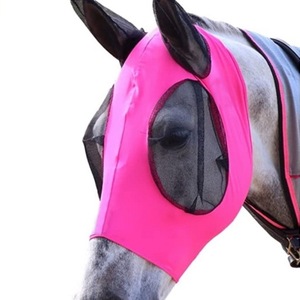Masque anti-mouches en <span class=keywords><strong>maille</strong></span> Horshi en stock masque de cheval à prix bon marché avec couvre-oreilles - Product Image 2