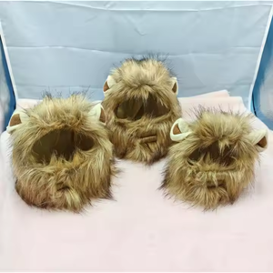 Perruque de Lion en Fausse Fourrure Réglable pour Chien et Chat, Confortable et Fantaisie, Idéale pour les Fêtes d'Hiver - Product Image 5