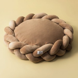 Vente en gros de fabricant de logo personnalisé fournisseur de produits <span class=keywords><strong>pour</strong></span> animaux de compagnie tissage rond beignet chat <span class=keywords><strong>chien</strong></span> lit de luxe - Product Image 6
