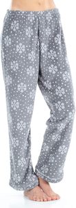 Ensemble de pyjama pour femmes en polaire à manches longues avec motif flocon de neige, lavable en machine - Product Image 3