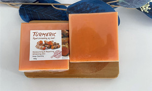 Lait de chèvre/Soie/<span class=keywords><strong>Curcuma</strong></span>/Gingembre/Café/Sel de mer Savon fait main Boue de la mer morte Savon naturel au <span class=keywords><strong>curcuma</strong></span> - Product Image 5