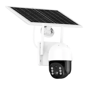 Dôme extérieur pour la maison 4MP Camara s De Seguridad Icsee PTZ Surveillance sans fil alimenté par Wifi solaire CCTV caméra de sécurité IP réseau