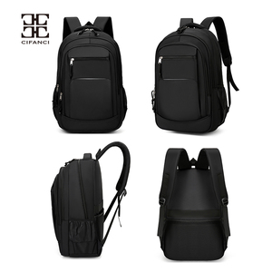 Zaino Minimalista Multifunzionale Blu Navy e Nero con LOGO Personalizzato, Ideale per Pendolarismo, Campus e Viaggi Leggeri - Product Image 2