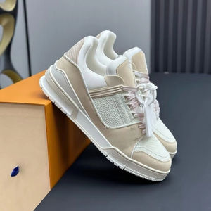 נעלי ספורט מעצבים, עור אמיתי באיכות גבוהה, רירית רשת נושמת, מתאימה לנשים וגברים כאחד. - Product Image 2