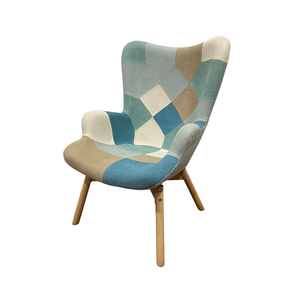Muebles de comedor, sala de estar <span class=keywords><strong>sillón</strong></span> de, <span class=keywords><strong>sillón</strong></span> lateral para dormitorio, silla tapizada de retazos de tela - Product Image 4