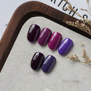 ยาทาเล็บเจลสีม่วงอิซาเบลลา 6 สีใหม่ล่าสุดจาก AILANUO ปราศจากสาร TPO และ Hema สำหรับเล็บเจลยูวี รับผลิตแบบ OEM ODM - Product Image 1