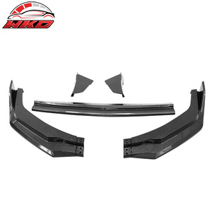 Fits For Ford Mustang 24-26 Front Bumper <b>Lip</b> 5PC Spoiler Carbon Fiber Print <b>Splitter</b> High Quality Exterior Accessory - Product Image 6