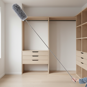 क्लेयर 2026 नए डिजाइन माइक्रोफाइबर पंख डस्टर स्टेनलेस स्टील टेलीस्कोपिक हैंडल घरेलू छत के लिए गैर-शेडिंग - Product Image 5