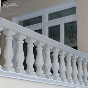 Rampe d'escalier en marbre blanc personnalisée, exquise, pour l'intérieur ou l'extérieur, pour la décoration - Product Image 4