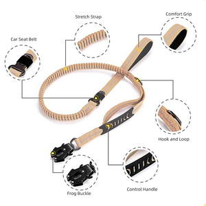 Laisse de dressage pour <span class=keywords><strong>chien</strong></span> de haute qualité, réfléchissante, solide, en nylon imperméable, élastique, télescopique, longue, avec clip rotatif en forme de grenouille, durable - Product Image 6