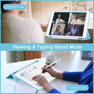 เคส JUNCHI สำหรับ <span class=keywords><strong>iPad</strong></span> 10.2 นิ้ว ปี 2026  ฝาหลังอะคริลิกใส  แม่เหล็กเปิด-ปิดอัตโนมัติ  พร้อมช่องเก็บปากกาสไตลัส - Product Image 3