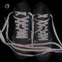 Lacets plats réfléchissants 3M, 9 mm extra larges, haute visibilité, lacets de sécurité en polyester pour baskets, course à pied, sports nocturnes, vente en gros