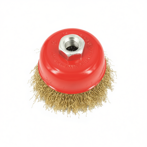 Cepillo de alambre corrugado M14 de acero 8500 Giri Min para pulido de metales - Product Image 2