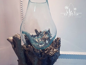 Pot de fleurs en verre géométrique fait main en diamant OEM, décoration artisanale, terrarium en verre, bois flotté, <span class=keywords><strong>aquarium</strong></span>, autre - Product Image 6