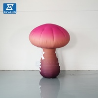 Ballon gonflable personnalisé en forme de champignon ou de légume, accessoire de forêt, modèle de scène pour la publicité extérieure et la décoration d'événements