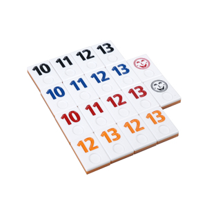 Tuiles de jeu colorées Rummikub Lucite Ensemble de jeu de table éducatif Rummi <span class=keywords><strong>pour</strong></span> tous les âges Brain Booster - Product Image 1