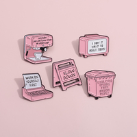 Cafetière émail broche personnalisé avis non sollicités de personnes aléatoires broches revers badges drôle bijoux cadeau pour enfants amis