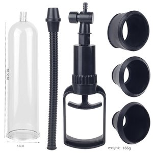 सबसे सस्ता मूल मैनुअल वैक्यूम लिंग विस्तार 3 आकार रबर्स के साथ पंप - Product Image 2
