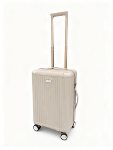 PC Material Hard Shell <b>Suitcase</b> New Style <b>Plastic</b> Frame Zipper Luggage With 8 Spinning Wheels And Two Handles - Product Image 6
