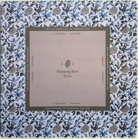 Alas Meja Mahjong Neoprena Motif Kotak-Kotak Bunga Anti-Selip Anti-Bising Tahan Air Lipat 800x800mm Pelindung Meja Tahan Lama untuk Pesta Dalam Ruangan
