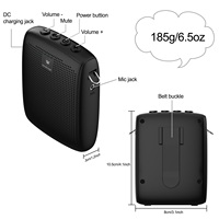 Winbridge WB002 Plus Mini amplificateur de voix d'enseignant sans fil 15W avec batterie 2600mAh et couverture sonore 5000
